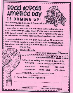 Read Across America Invite 